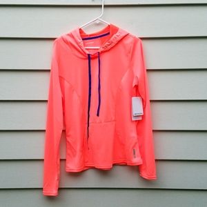Marika- Woman's Athletic long Sleeve hooded top, Size L